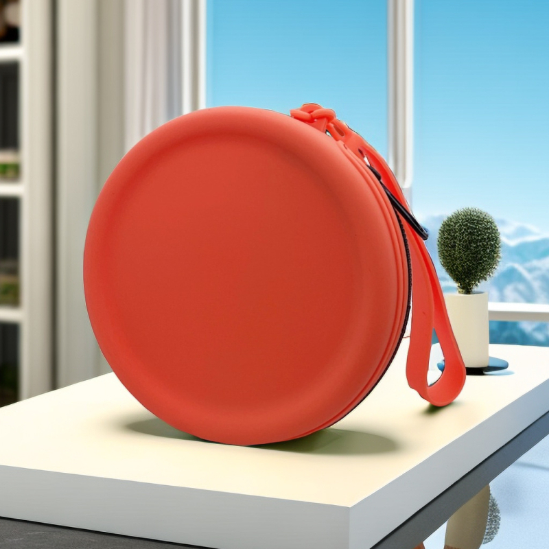 Portofel din silicon pentru monede, formă rotundă, model A1, fără căptușeală, pentru uz zilnic