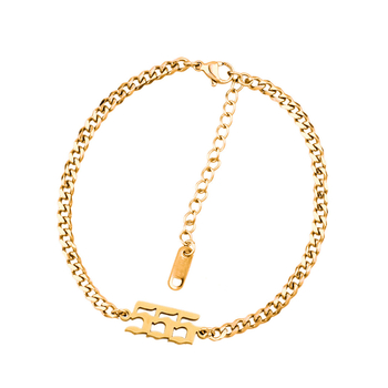 Brățară KWS241 - sticlă/glazură, electroplacare, design geometric, unisex, Nr. producție KWS241