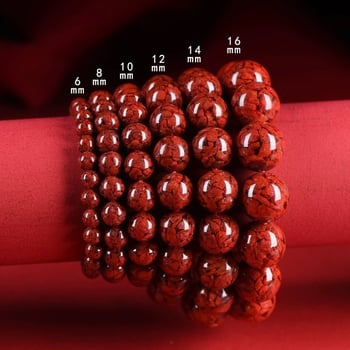 Brățară din cinnabar, unisex, design original, finisaj lustruit, bijuterii de mână, lansare primăvara 2025