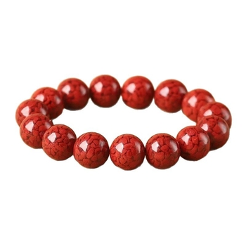 Brățară din cinnabar, unisex, design original, finisaj lustruit, bijuterii de mână, lansare primăvara 2025