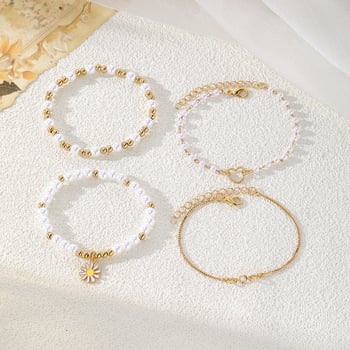 Brățară geometrică din aliaj, placare electrolitică, pentru femei