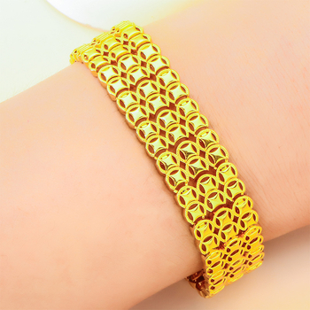 Brățară cu monede din alamă, placare electroplată, formă geometrică, design original, pentru femei