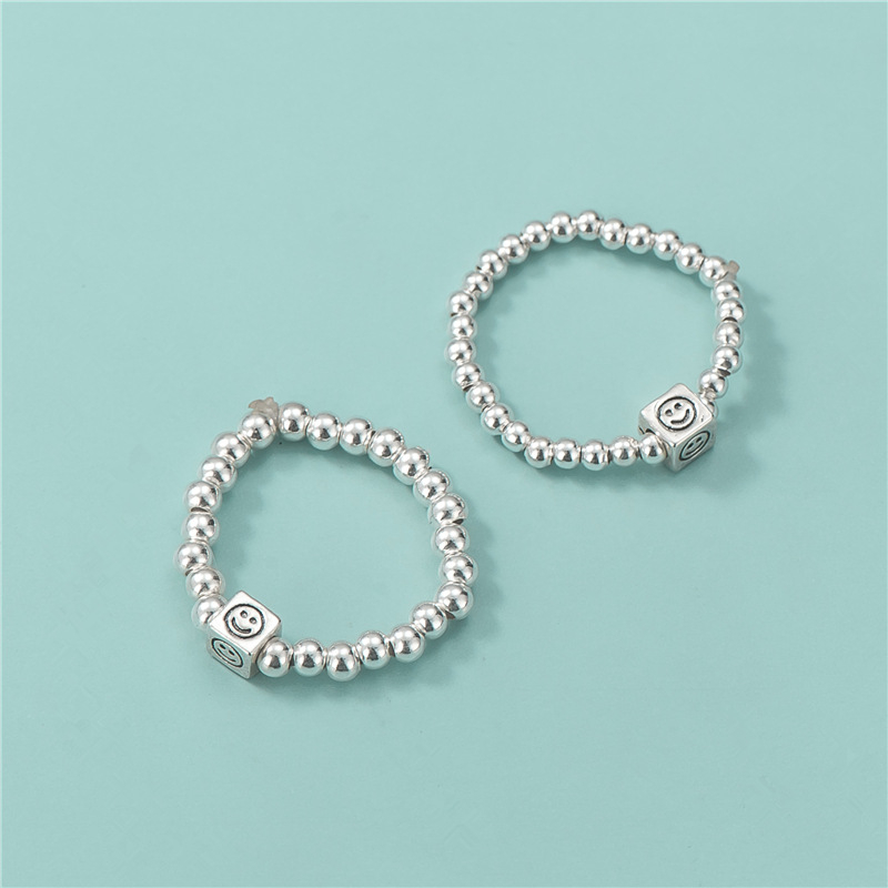 S925 sterling srebro Thai srebrne mini osmijeha perle – slobodne perle za DIY narukvicu, spacer stil, kvaliteta 925
