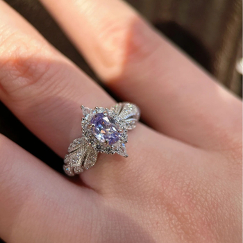 Inel cu zirconiu, din cupru, design geometric, deschidere reglabilă, pentru femei