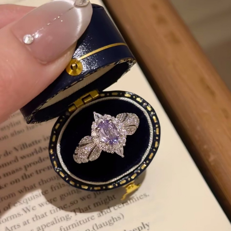 Inel cu zirconiu, din cupru, design geometric, deschidere reglabilă, pentru femei