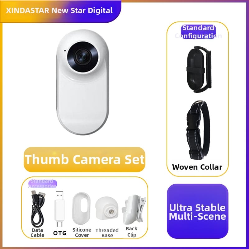 Kišeninė veiksmo kamera naminiams gyvūnėliams — 0.96in LCD, 1.0MP jutiklis, TF kortelė saugojimui, ABS korpusas, 2–3 val. baterija