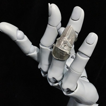 Пръстен от мед с открит дизайн и електроплатиране, стил универсален и уникален, аксесоари за ръка, унисекс