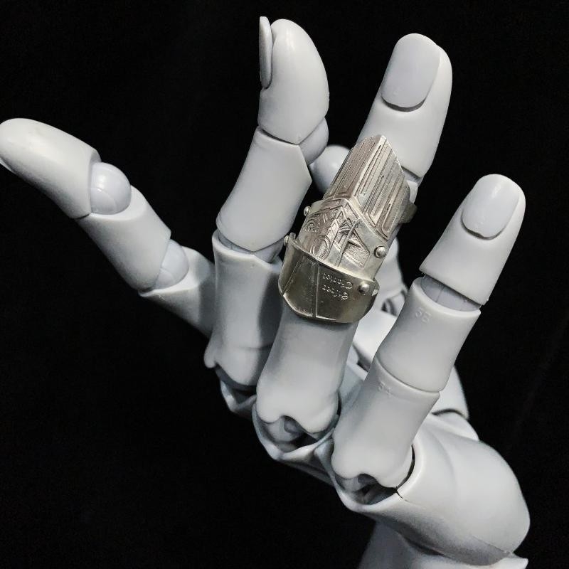 Пръстен от мед с открит дизайн и електроплатиране, стил универсален и уникален, аксесоари за ръка, унисекс