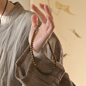 Ručno izrađena narukvica od sandalovog drveta, retro stil, unisex, Buddha perle