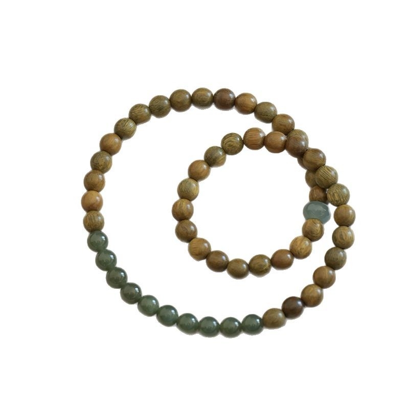 Ručno izrađena narukvica od sandalovog drveta, retro stil, unisex, Buddha perle