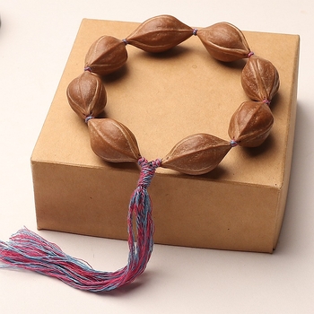 Oliivipähkli helmestest käevõru | Kaasaegne minimalistlik stiil | Graveeritud, Käsitöö, Poleeritud