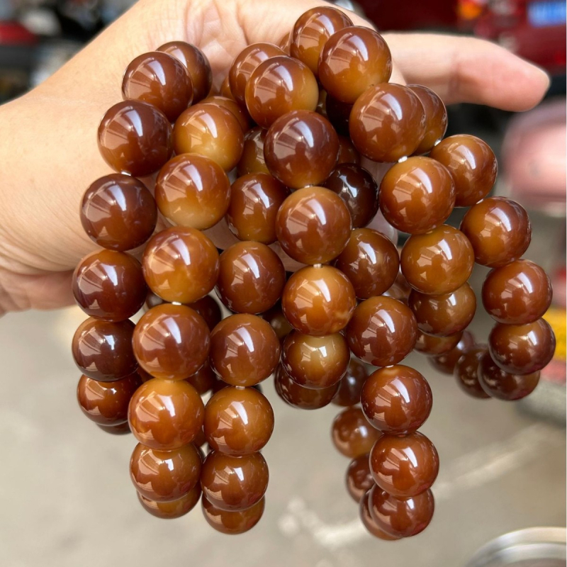 Βραχιόλι Bodhi Root — Unisex, στυλ μετακίνησης, 16 χάντρες, χωρίς ένθετα