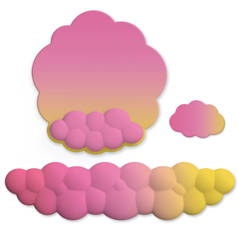 Pad de mouse cu suport pentru încheietură, suprafață Lycra, bază din material textil