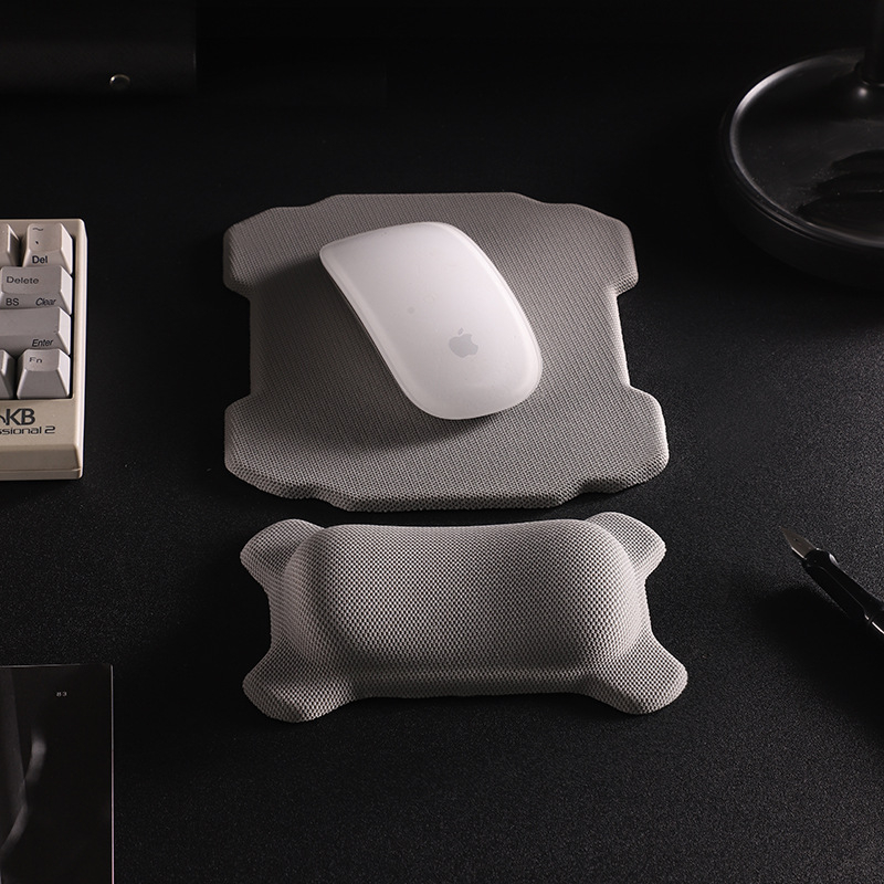 Padă de mouse mică, din textile, cu sprijin pentru încheietură, imprimare prin transfer termic, logo disponibil
