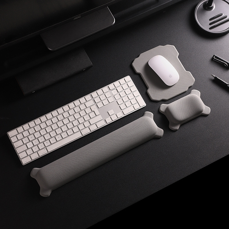 Padă de mouse mică, din textile, cu sprijin pentru încheietură, imprimare prin transfer termic, logo disponibil