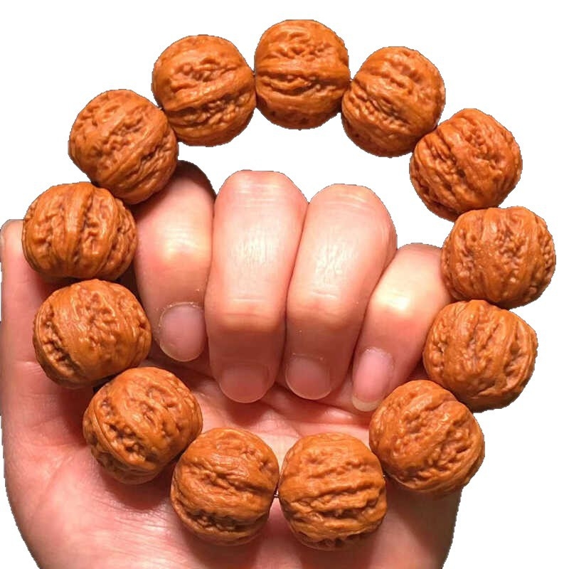 Ръчни мъниста от орехово дърво — модерен минималистичен стил; код Al102391 • Материал: орехово дърво • Категория: ръчни мъниста • Стил: модерен минимализъм