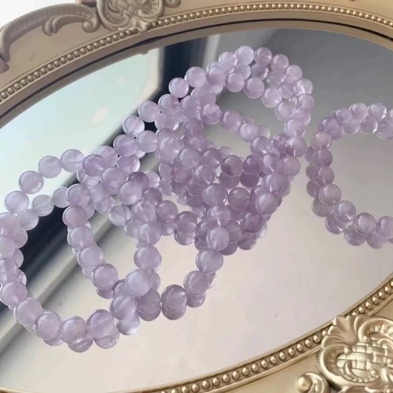 Brățară handmade din cristal de ametist pentru femei