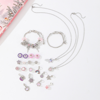 Set narukvice i ogrlice za žene – DIY Dream Catcher perle, legura, elektroplating, božićni stil, oblik: žena, zvijezda