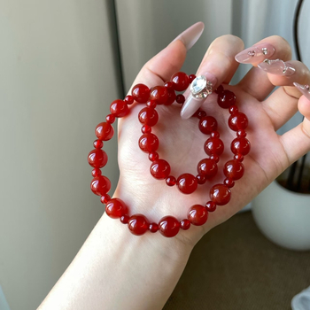 Narukvica Liangxu Jewelry, materijal: ahat, oblik: geometrijski, stil: ženski, nišni, godina sezone: jesen 2025