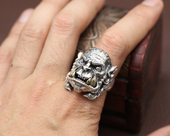 Inel bărbătești Warcraft, argint thailandez, fără inserții