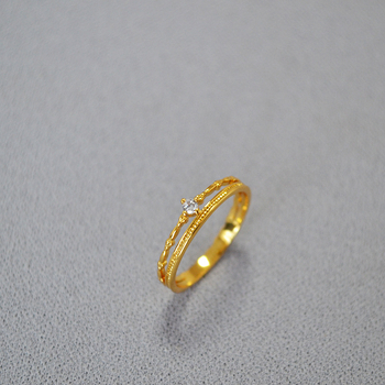 Prsten – bakar – Miya Sophia Jewelry – Geometrijski stil – elektroplatiranje