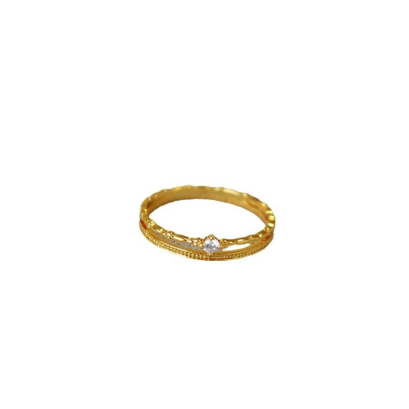 Prsten – bakar – Miya Sophia Jewelry – Geometrijski stil – elektroplatiranje