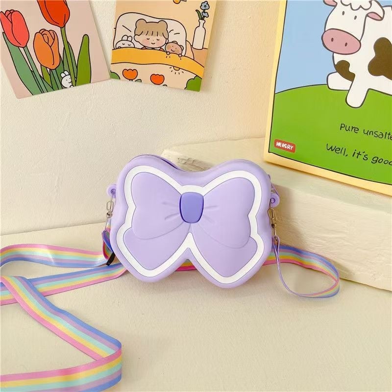 Portofel de monede din silicon pentru copii, cu iepuraș desen animat, unisex, impermeabil