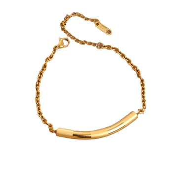 Narukvica od nehrđajućeg čelika Vilya, elektroplatinirana, modni gradski stil Fashion Commuter, 20 g