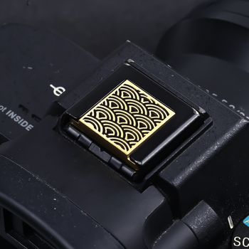 Capac pentru bliț pentru camere Sony Alpha, gravură din alamă, model R-E, accesoriu pentru butonul de declanșare