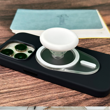 Snap-on telefona statīvs ar MagSafe magnētisku piesaisti un teleskopisku salokāmu roku, saderīgs ar iPhone 15/14/13/12, PC materiāls