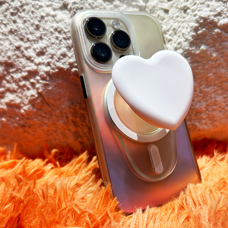 Snap-on telefona statīvs ar MagSafe magnētisku piesaisti un teleskopisku salokāmu roku, saderīgs ar iPhone 15/14/13/12, PC materiāls