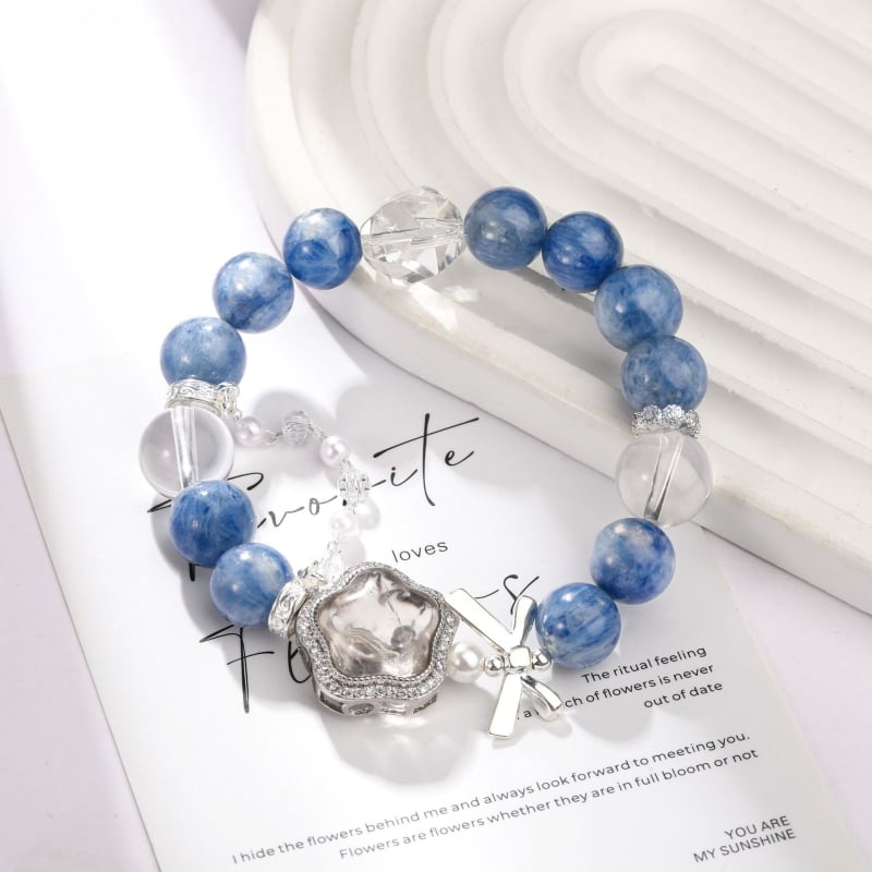 Βραχιόλι από χάντρες με κρύσταλλο, χωρίς πλευρικούς λίθους, αξεσουάρ: κράμα και κρύσταλλο, μάρκα Decorate the Pavilion, Κινεζικό στυλ