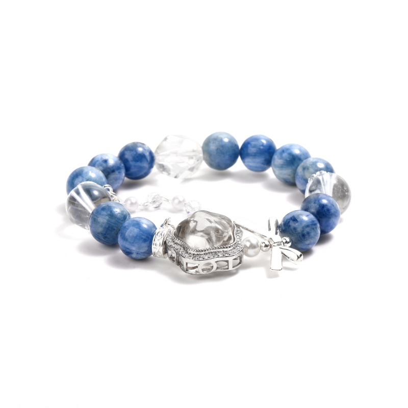 Βραχιόλι από χάντρες με κρύσταλλο, χωρίς πλευρικούς λίθους, αξεσουάρ: κράμα και κρύσταλλο, μάρκα Decorate the Pavilion, Κινεζικό στυλ