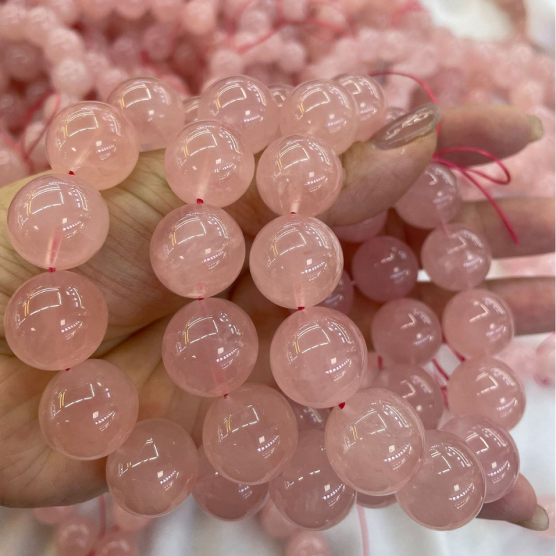 Unisex narukvica od ružnog kvarca, ručno izrađena, Platinum Jewelry (ružni kvarc; ručna izrada; Platinum Jewelry; unisex)