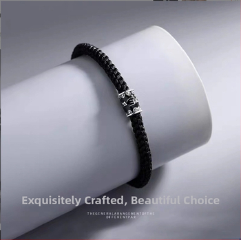 DIY nöörist valmistatud käevõru, unisex, usundiline/totem stiil, epoksü helmmed elektroplaadiga, päritolu Shanwei