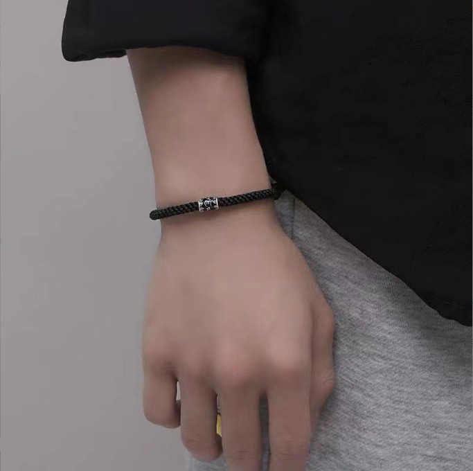 DIY nöörist valmistatud käevõru, unisex, usundiline/totem stiil, epoksü helmmed elektroplaadiga, päritolu Shanwei