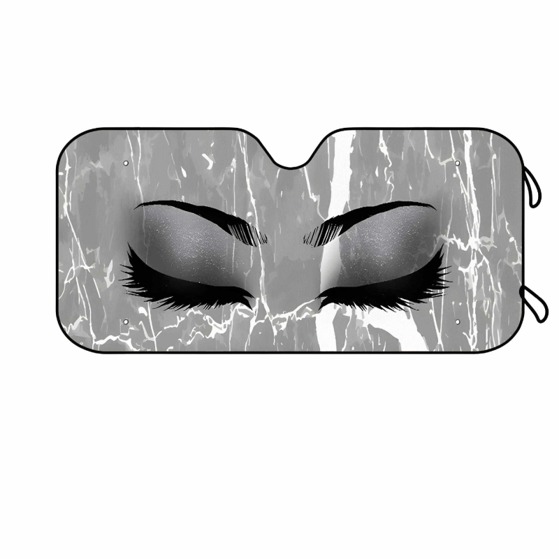 Automobiilne väline päikesekaitse alumiiniumi fooliaga, imava kinnitusega, logotüübi trükkimine võimalik, multikas motiiv, ettepoole suunatud esiklaasi piirkonnale