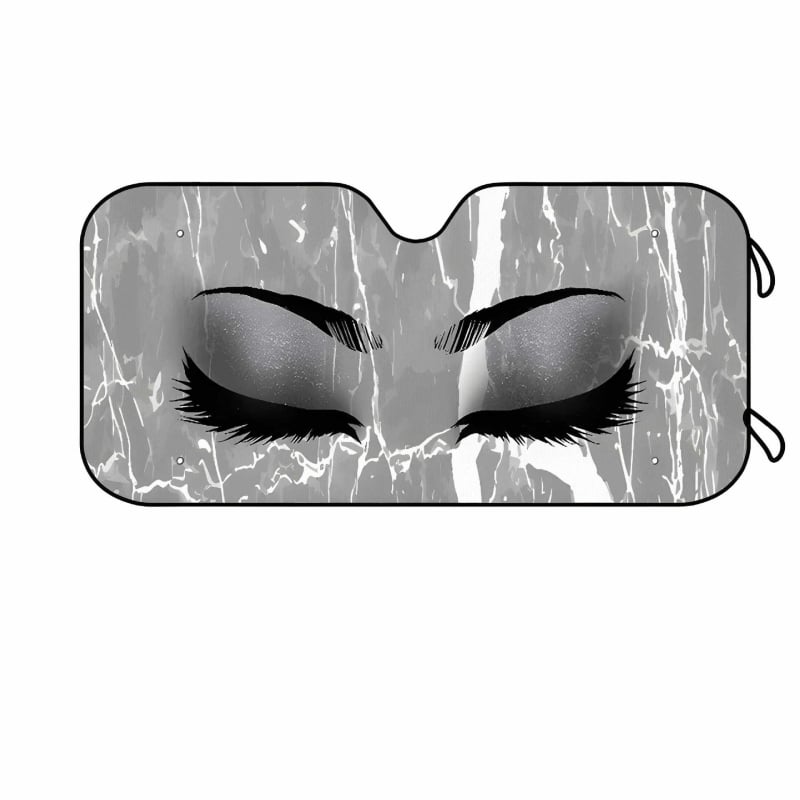 Automobiilne väline päikesekaitse alumiiniumi fooliaga, imava kinnitusega, logotüübi trükkimine võimalik, multikas motiiv, ettepoole suunatud esiklaasi piirkonnale