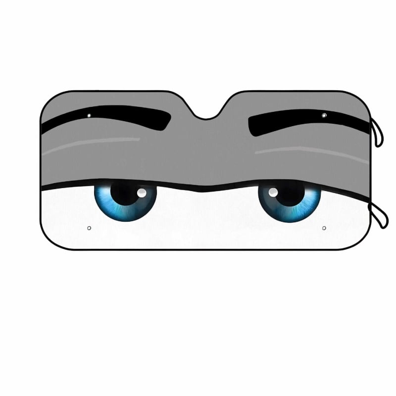 Automobiilne väline päikesekaitse alumiiniumi fooliaga, imava kinnitusega, logotüübi trükkimine võimalik, multikas motiiv, ettepoole suunatud esiklaasi piirkonnale