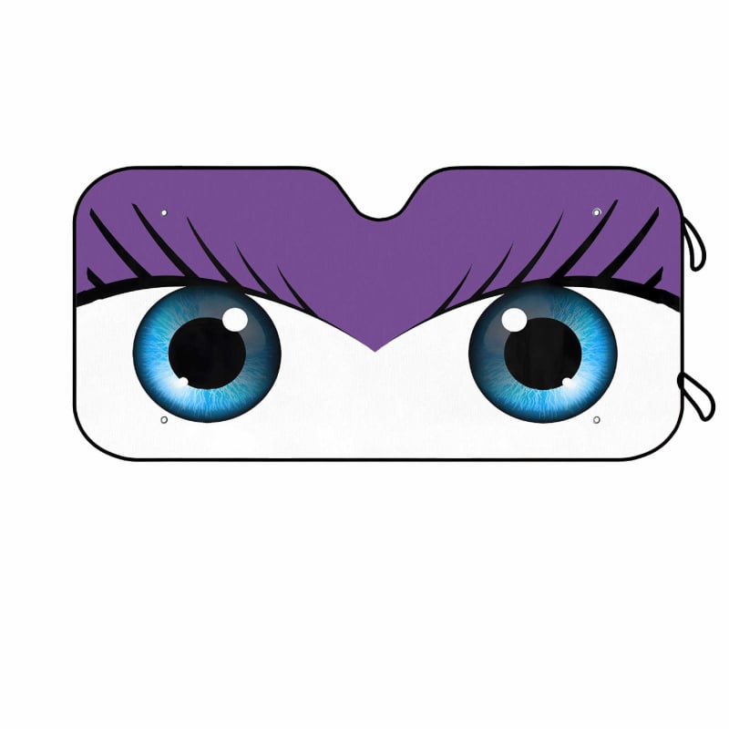 Automobiilne väline päikesekaitse alumiiniumi fooliaga, imava kinnitusega, logotüübi trükkimine võimalik, multikas motiiv, ettepoole suunatud esiklaasi piirkonnale