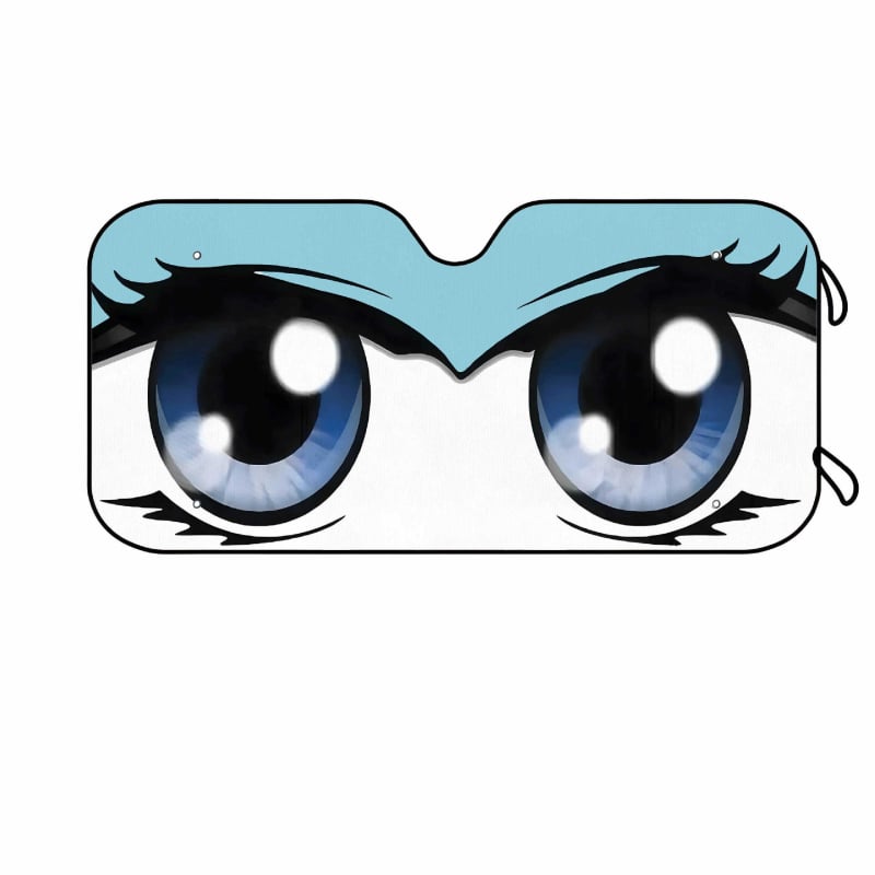 Automobiilne väline päikesekaitse alumiiniumi fooliaga, imava kinnitusega, logotüübi trükkimine võimalik, multikas motiiv, ettepoole suunatud esiklaasi piirkonnale