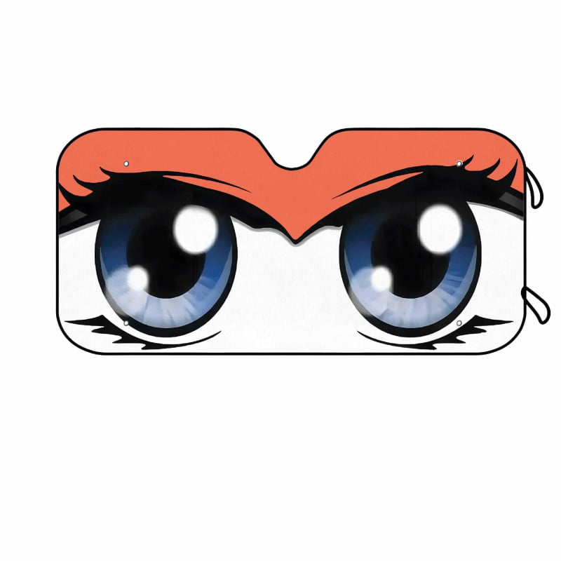 Automobiilne väline päikesekaitse alumiiniumi fooliaga, imava kinnitusega, logotüübi trükkimine võimalik, multikas motiiv, ettepoole suunatud esiklaasi piirkonnale