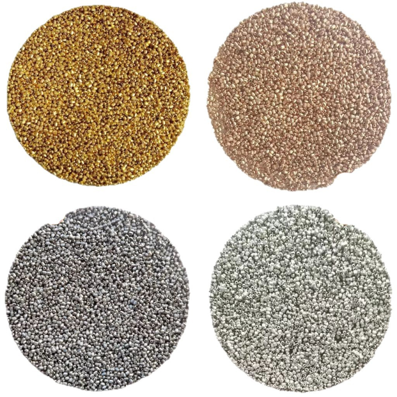 925 srebrne sezam perle, zlatno‑ i srebrno premazane, promjer 0,8–0,9 mm, ultra male perle za DIY narukvicu