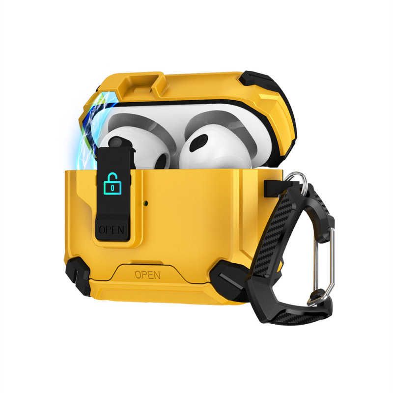 AirPods Pro tok mágneses állvánnyal és záróval – TPU puha héj, rajzfilm stílus, injekciós formázás, Apple AirPods Pro (3. generáció és 2. generáció)