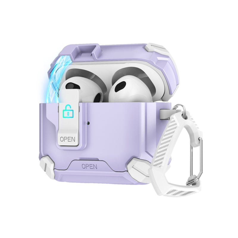 AirPods Pro tok mágneses állvánnyal és záróval – TPU puha héj, rajzfilm stílus, injekciós formázás, Apple AirPods Pro (3. generáció és 2. generáció)