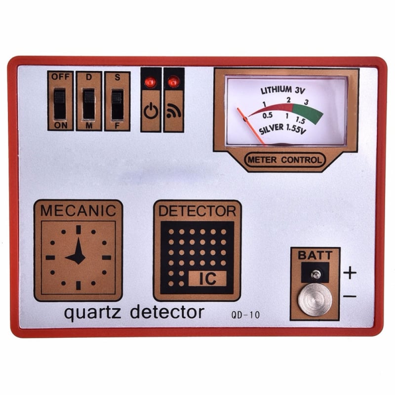 Alat za popravak satova, QD-10 kvarcni mehanizam sata, detektor baterije, višenamjenski tester impulsa mehanizma sata, 1 komplet, nacionalni standard, za kućnu upotrebu