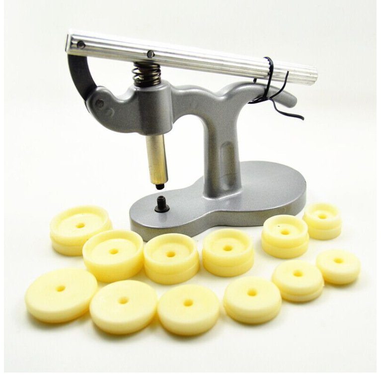 Órák kupakolására szolgáló asztali gép – óra javító eszköz, ötvözet acél, Andu, 13 részes készlet, 0,5 kg