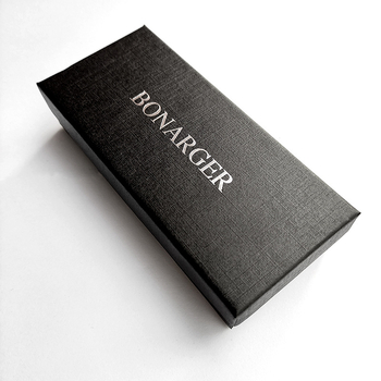 Кутия за часовник с двупластов капак, текстура на личи, печатано лого, възможност за персонализация, 200 броя, Произведено в Китай