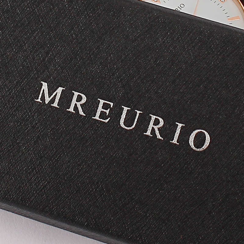 Κουτί δώρου ρολογιού MREURIO με μοτίβο σταυρού, εκτυπωμένο λογότυπο, διαστάσεις 3×6×3 εκ., 250 τεμάχια ανά κουτί, δυνατότητα παραμετροποίησης, αδειοδοτημένη ιδιωτική ετικέτα