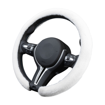 Husă de volan din velur, Cool Car Jun, potrivită pentru toate anotimpurile, compatibilă cu majoritatea volanelor, instalare universală